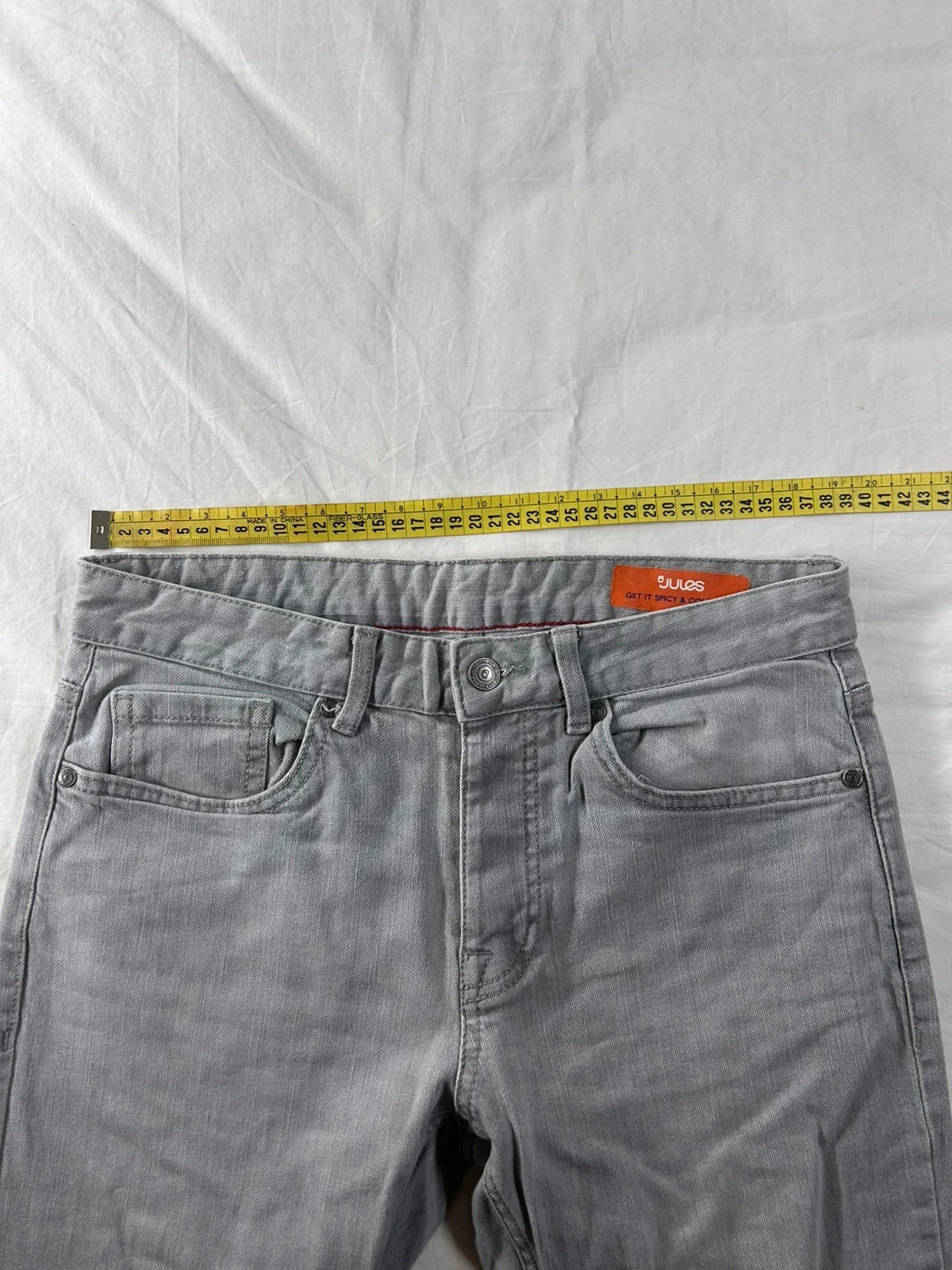 Jean slim gris Jules taille W26 L34 – photo 7